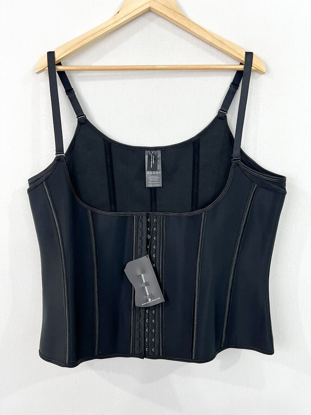 NEW Corset Story Black Underbust Shaping Corset Waist Trainer 38" Boning Adjust